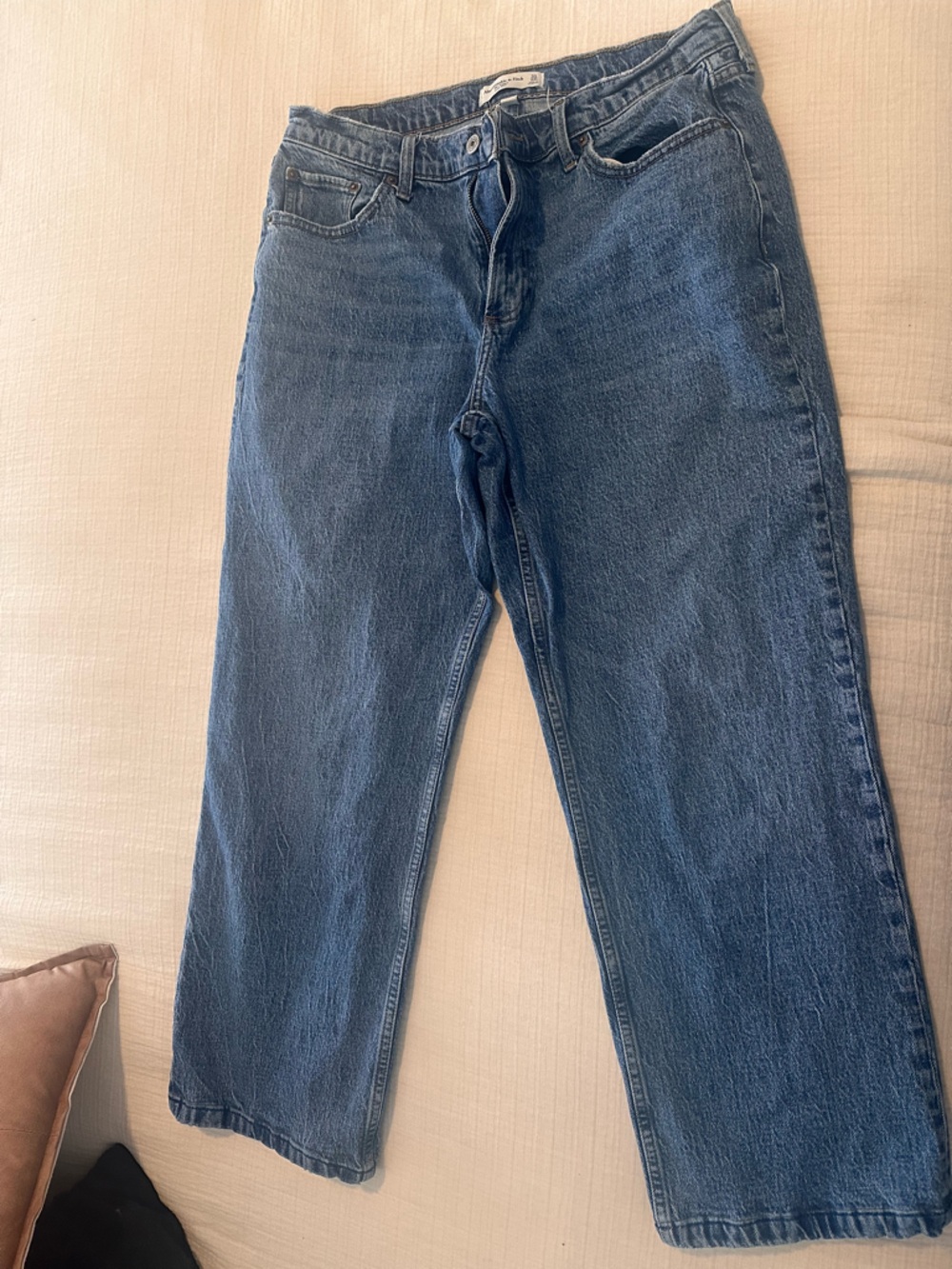 Abercrombie & Fitch Blue Denim Low Rise Jeans